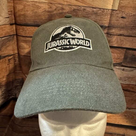Jurassic World Logo Hat Cap Youth Boys Gray SnapBack Adjustable Dinosaurs Park - Picture 1 of 8